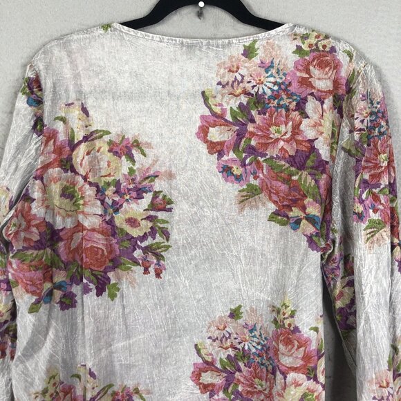 Vintage Gora Top Womens Extra Large Abstract Art To Wear Mod Embroidery Boho - Picture 16 of 16